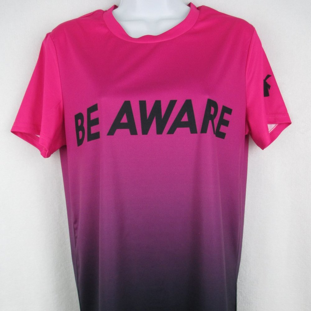 Dutch Bros Be Aware Ombre Tshirt Pink Large Womens